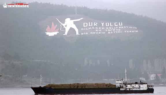 Rus Askeri Kargo Gemisi Çanakkale Boğazı’ndan Geçti