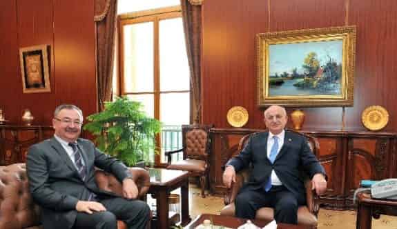 TBMM Baskanı İsmail Kahraman, Akdeniz-pa Başkanı Hasan Özyer İle Görüştü