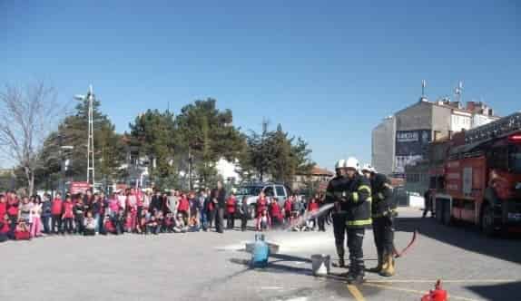 20 Temmuz İlkokulunda Yangın Tatbikatı Yapıldı