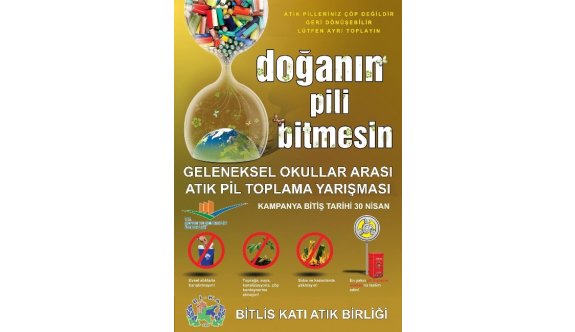 Bitlis’te Atık Pil Toplama Yarışması