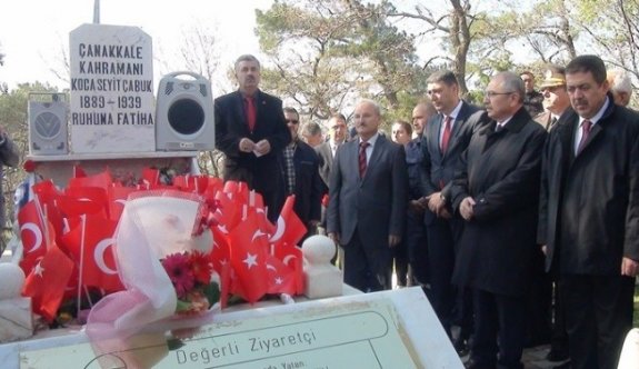 Çanakkale Kahramanı Koca Seyit Mezarı Başında Anıldı