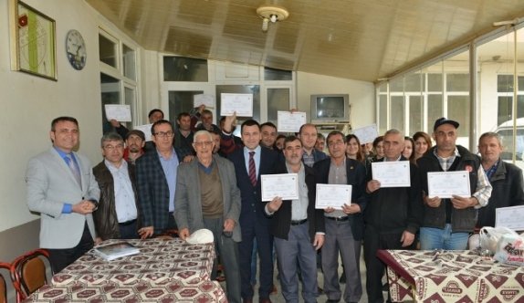 Çiftçilere Sertifika