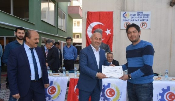 Demre’de KOSGEB Sertifikaları Verildi