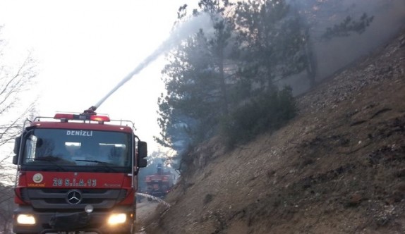 Denizli’de 8 Hektarlık Ormanlık Alan Yandı