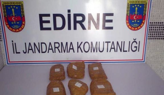Edirne Jandarması Uyuşturucu Çetesini Çökertti