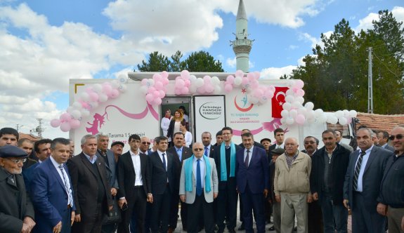 Gezici kanser tarama aracı köylerde sağlık taraması yapıyor