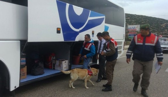 Jandarmadan Narkotik Köpekli Uygulama