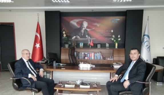 Kaymakam Şahin SGK Müdürü Tümsek’i Ziyaret Etti