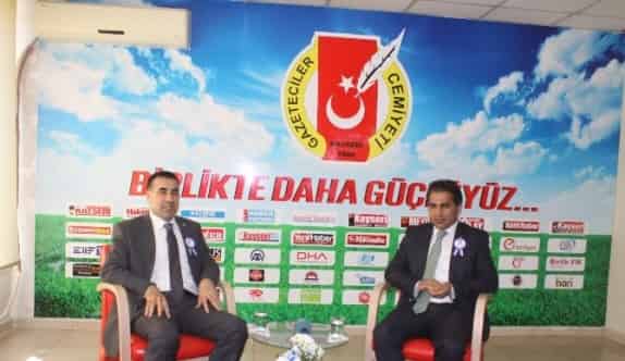 Ksmmo Başkanı Baki Gümüşoluk Gazeteciler Cemiyeti’ni Ziyaret Etti