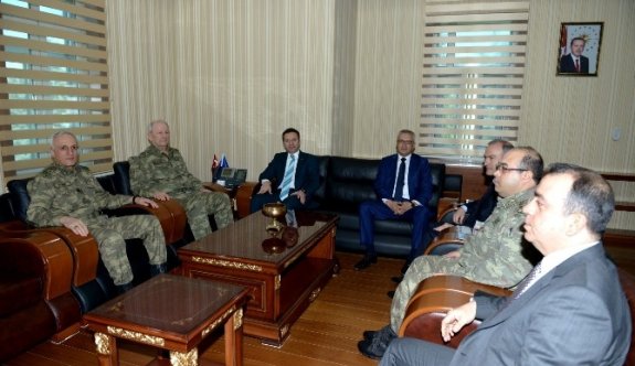 Orgeneral Huduti, Vali Aksoy’u Ziyaret Etti