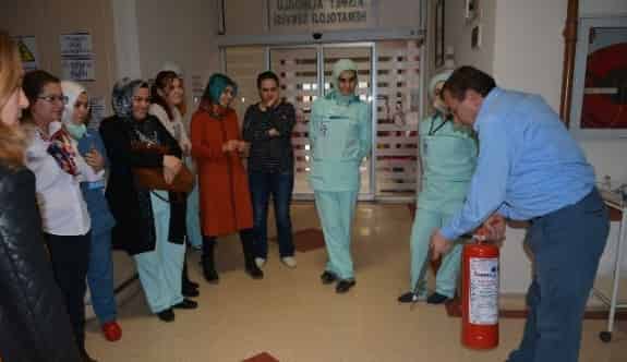 PAÜ Hastanesi’nde Yangın Tatbikatı