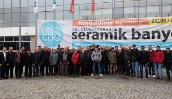 Salihli TSO Üyesi İnşaatçılar Seramik Fuarını Gezdi