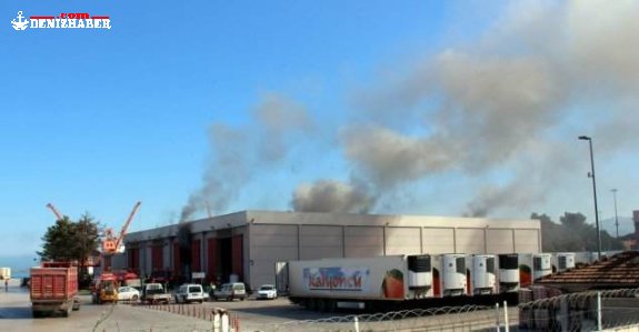 Samsun Limanında Yangın Korkuttu