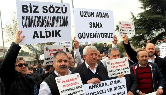 Servisçilerin Plaka Tahdidi İsteği Sürüyor