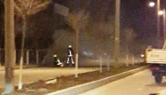 Seyir Halindeki Araç Alev Aldı