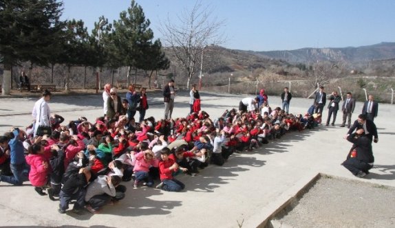 Tosya’da Minik Öğrenciler Yangın Tatbikatı Yaptı