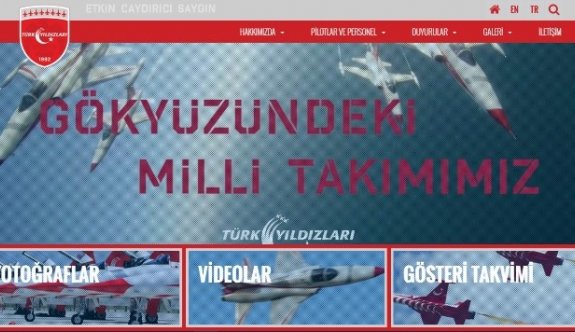 Türk Yıldızları’nın İnternet Sitesi Yenilendi