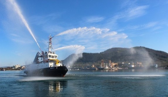 Ünye Limanı’na Yangın Söndürme Sistemli Römorkör