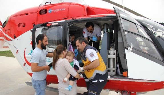 Ambulans Helikopter 20 Aylık Bebek İçin Havalandı