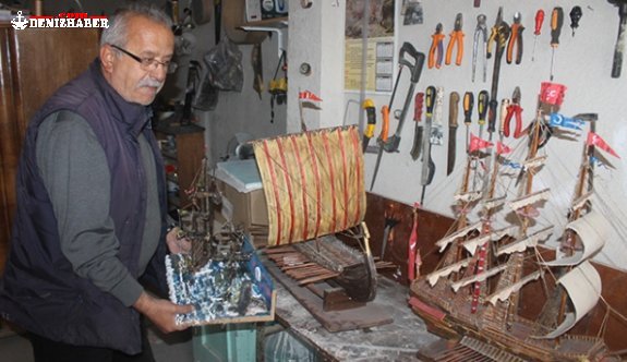 Atık Malzemeler Gemi Maketine Dönüşüyor