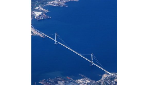 Cumhurbaşkanı’nın Helikopterinden Körfez Geçiş Köprüsü
