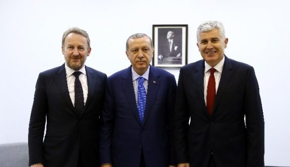 Erdoğan, Bosna Hersek Cumhurbaşkanlığı Konsey Üyelerini Kabul Etti