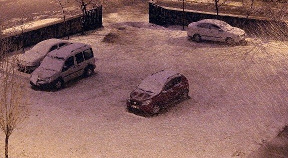 Erzurum’da Kar Yağışı