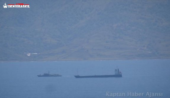 M/V Nova Cura Müsellim Geçidinde karaya oturdu