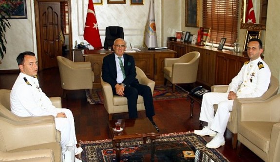 Gemi Komutanları Başkan Yılmaz’ı Ziyaret Etti