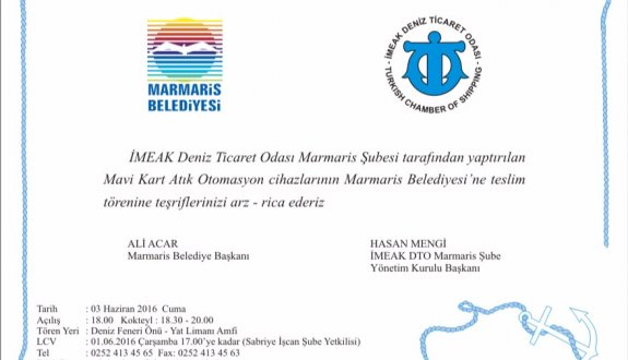 Marmaris'te "Mavi Kart Atık Alım Otomasyon Cihazları" Hizmete Alınıyor