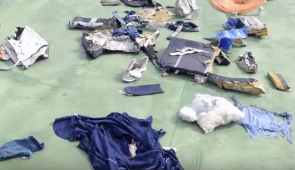 Egypt Air uçağının enkaz görüntüleri...