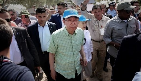 Ban Ki Moon’dan Midilli’deki göçmenlere ziyaret
