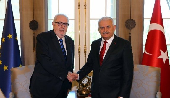 Başbakan Yıldırım, Avrupa Konseyi Parlamenter Meclisi Başkanı Agramunt’u Kabul Etti