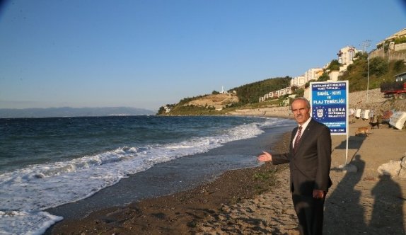 Altınkum sahilleri  temizleniyor