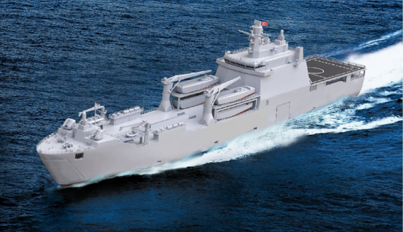 Amfibi Gemi (LST) Projesi 2. Gemi SANCAKTAR Denize İndiriliyor