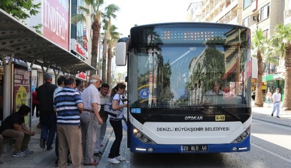 Denizli’de Büyükşehir otobüsleri ücretsiz