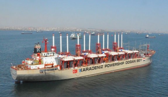 Gazze  Limanına Gemi Santral