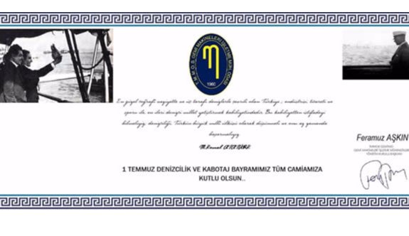 TMMOB GEMİMO  Kabotaj ve Denizcilik Bayramı İçin Tören