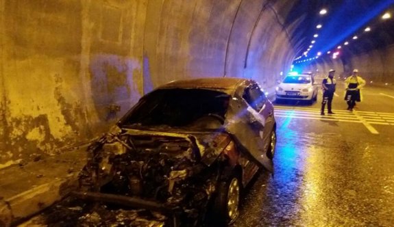Tünelde faciadan dönüldü