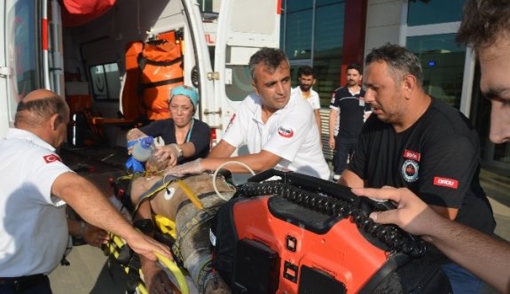 Boğulma tehlikesi geçiren fındık işçisi son anda kurtarıldı