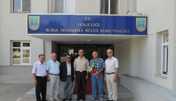 Emekli edilen tümgenerale teşekkür ziyareti