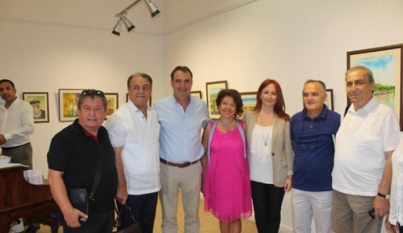 -Ressam Keskiner’in 40’larca Yılın Hatırına Kahve Tadında Ayvalık, sergisi açıldı