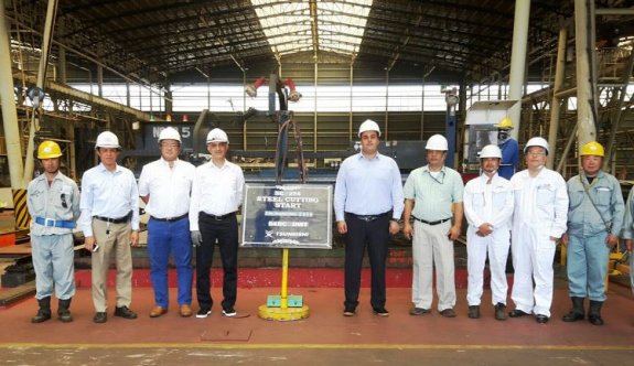 AYSHİPS&#039;in Son Nesil Gemi İnşaatının Sac Kesimine Başlandı