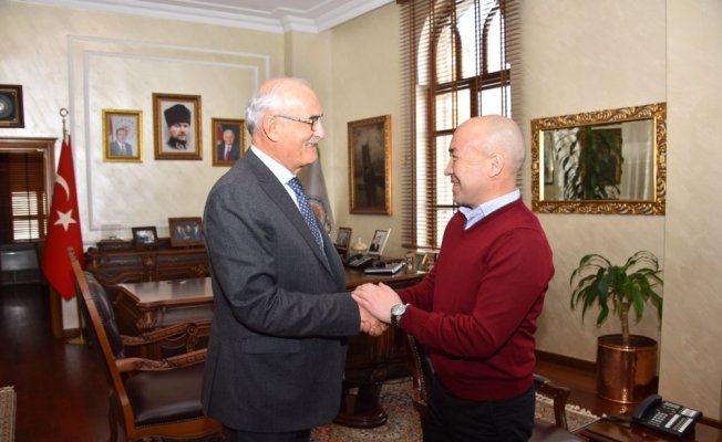 Başkan Yılmaz’a kardeş şehir Bişkek’ten misafir