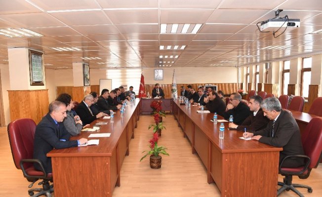 Muş Belediyesinde değerlendirme toplantısı