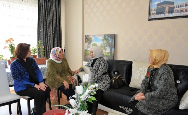 Şehit ailelerine ziyaret