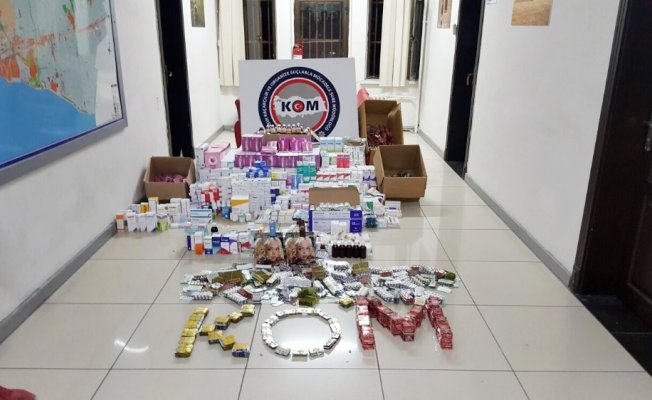 Mersin’de 500 bin lira değerinde gümrük kaçağı ilaç ele geçirildi