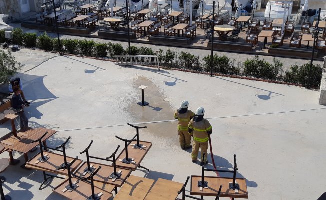 Çeşme Marina Başarılı Bir Yangın Tatbikatı