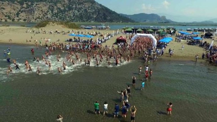 İztuzu Plajı'nda 'Uluslararası Açık Su Yüzme Yarışları' heyecanı