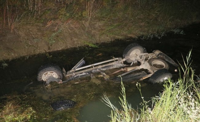 Aracıyla sulama kanalına düşen yaşlı adam öldü